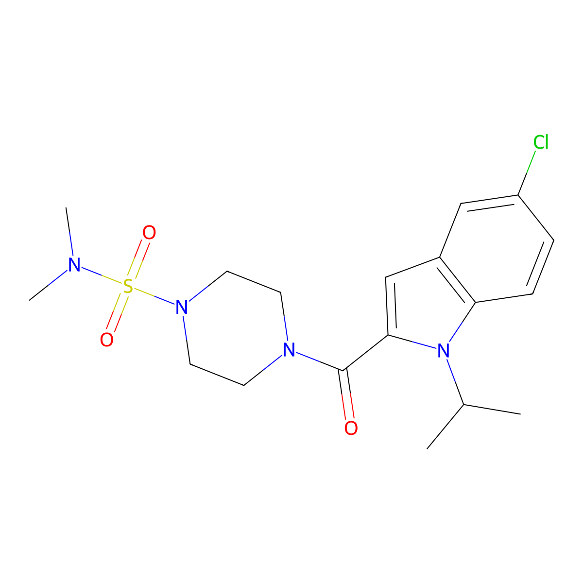 C18H25ClN4O3S molecular structure, CAS 1435977-78-8