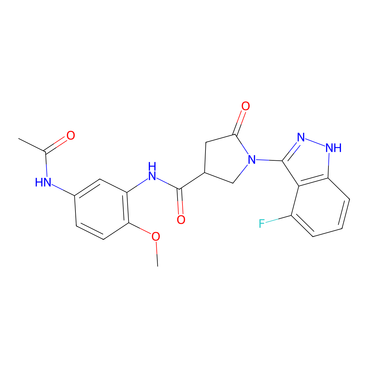 C21H20FN5O4 molecular structure, CAS 1435980-85-0