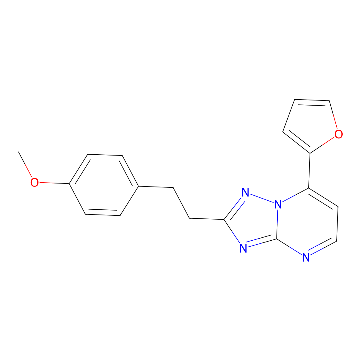 7-(Furan-2-yl)-2-[2-(4-methoxyphenyl)ethyl][1,2,4]triazolo[1,5-a]pyrimidine molecular structure, CAS 1435987-96-4