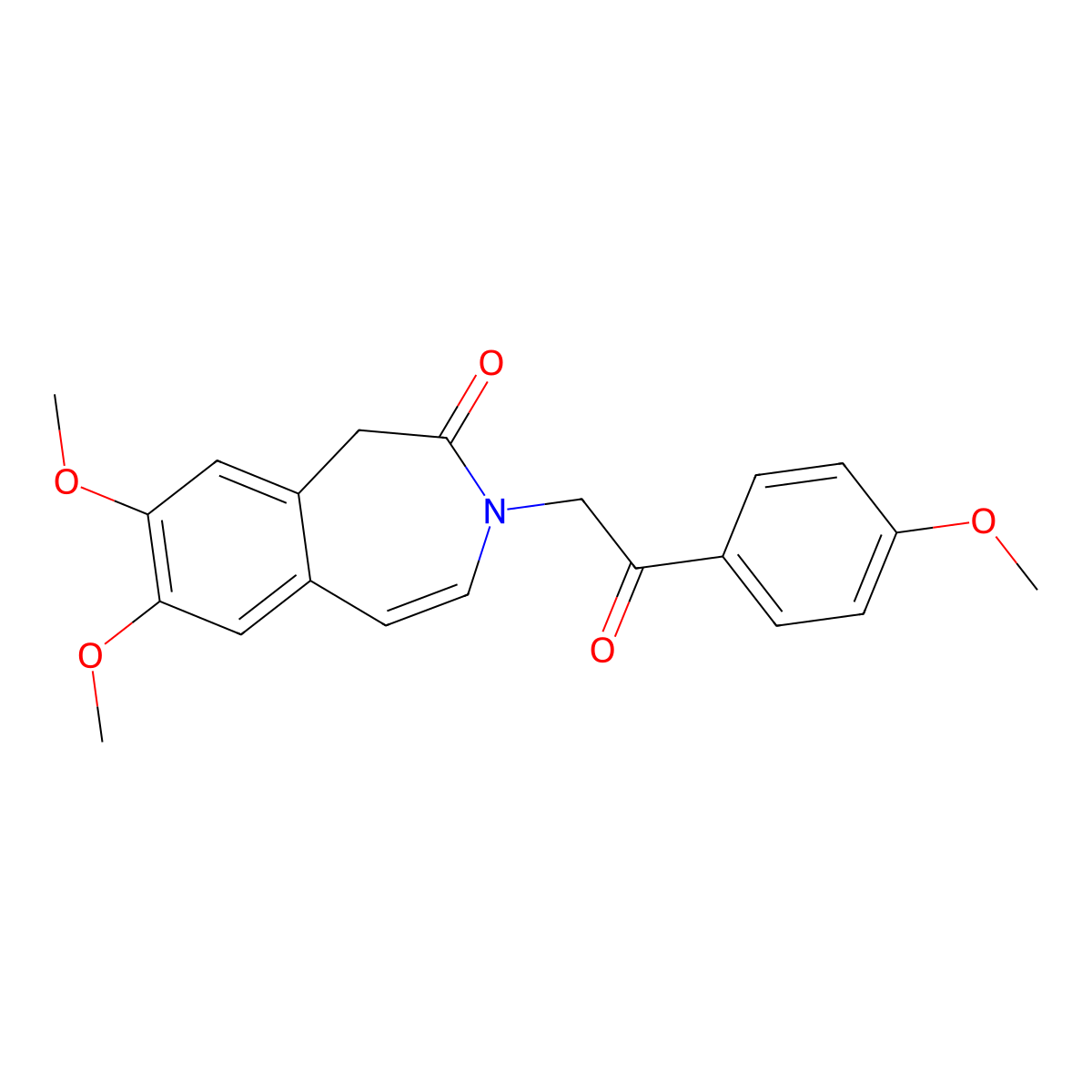7,8-dimethoxy-3-[2-(4-methoxyphenyl)-2-oxoethyl]-1,3-dihydro-2H-3-benzazepin-2-one molecular structure, CAS 1435994-23-2