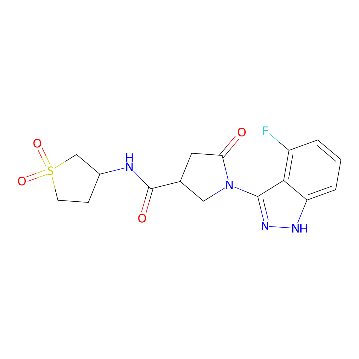C16H17FN4O4S molecular structure, CAS 1435996-84-1
