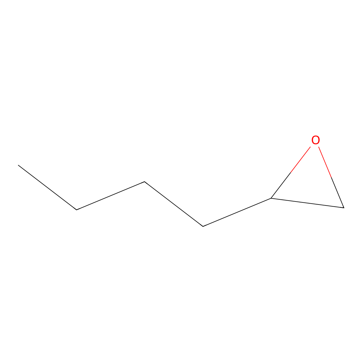2-Butyloxirane molecular structure, CAS 1436-34-6