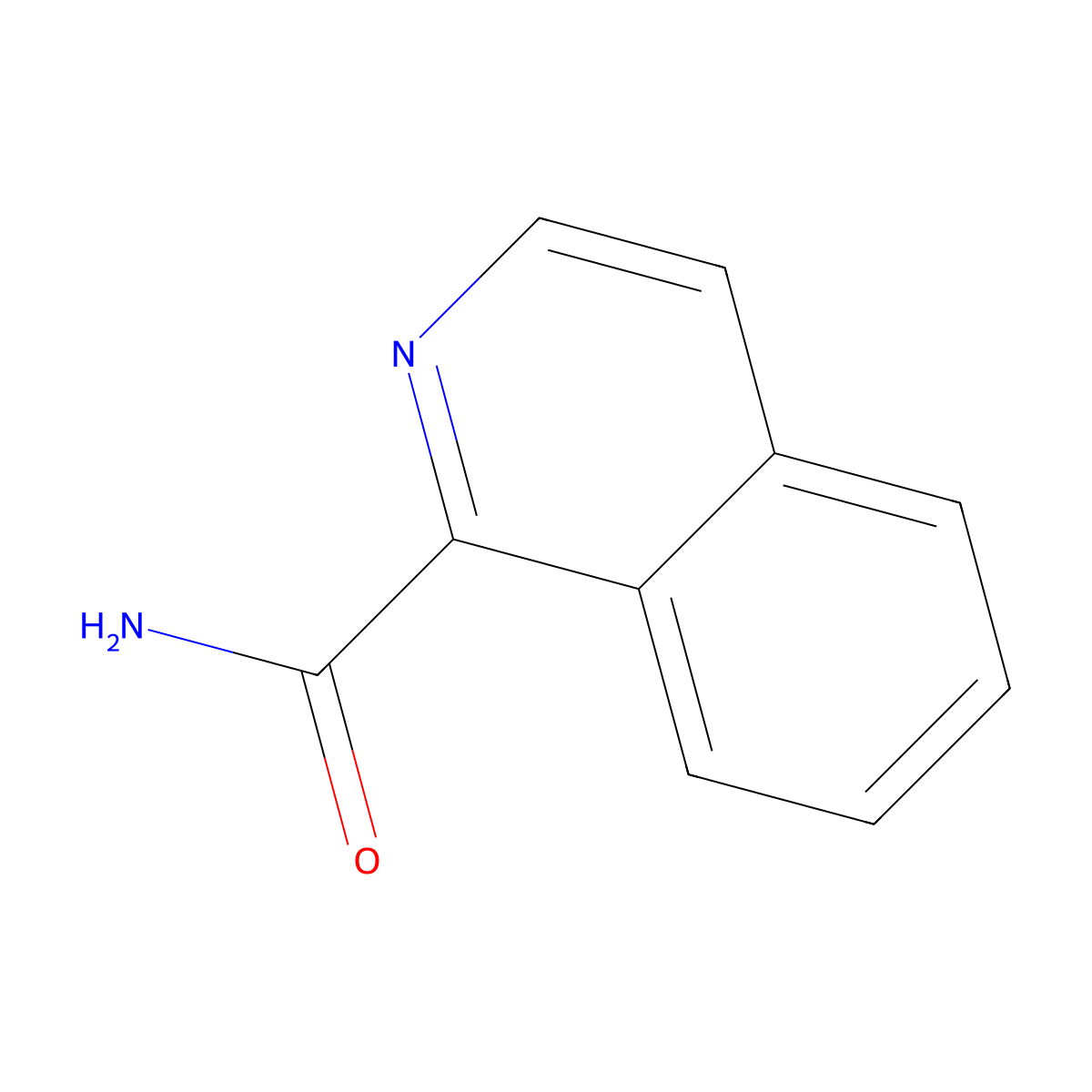 1-Isoquinolinecarboxamide molecular structure, CAS 1436-44-8