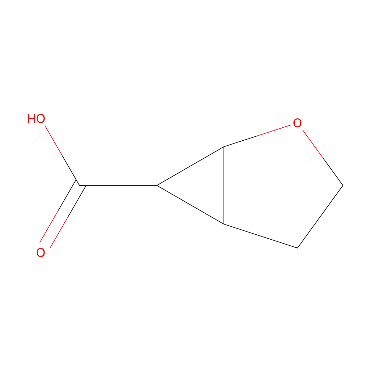 rel-(1S,5S,6S)-2-oxabicyclo[3.1.0]hexane-6-carboxylic acid molecular structure, CAS 1436006-60-8