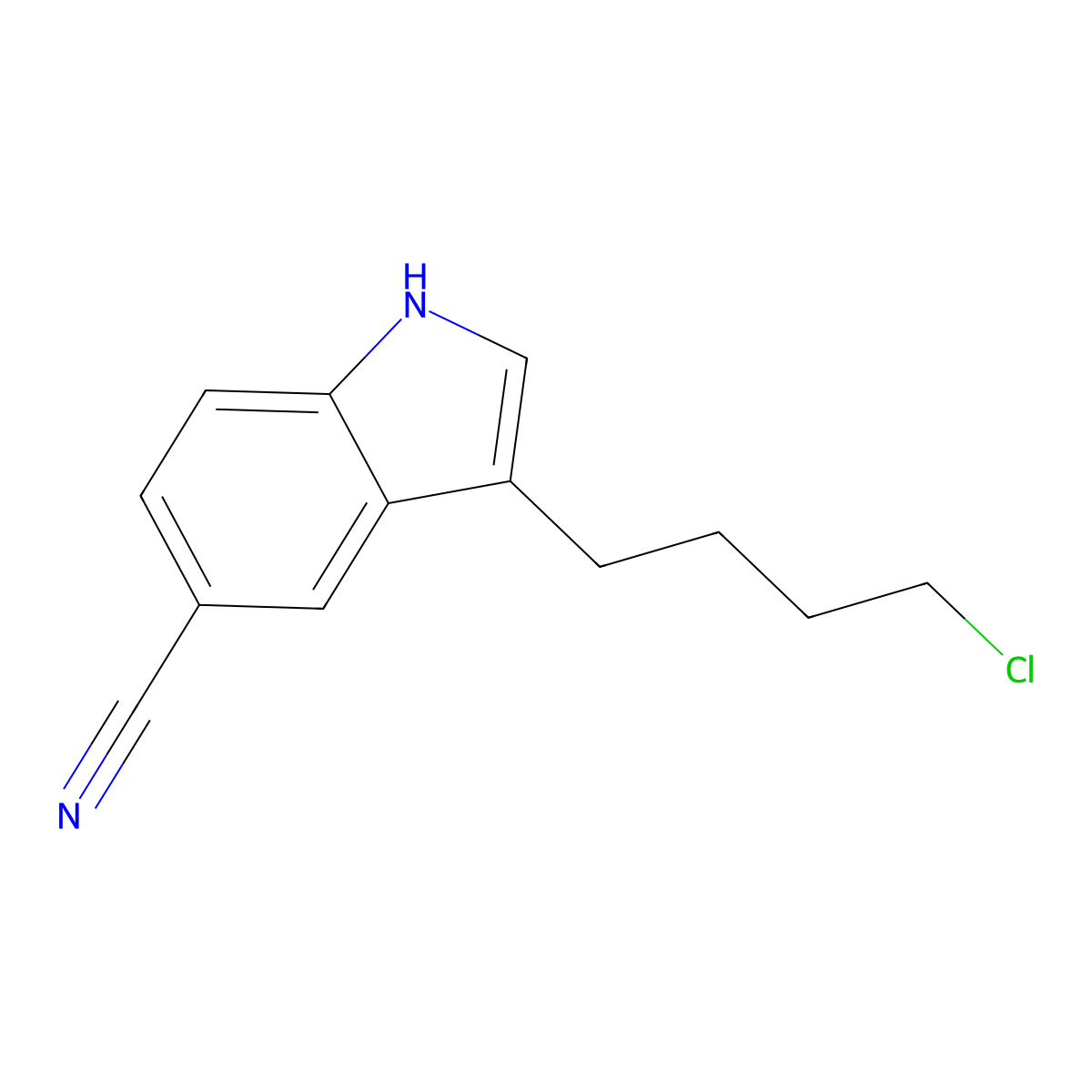 3-(4-Chlorobutyl)-5-cyanoindole molecular structure, CAS 143612-79-7