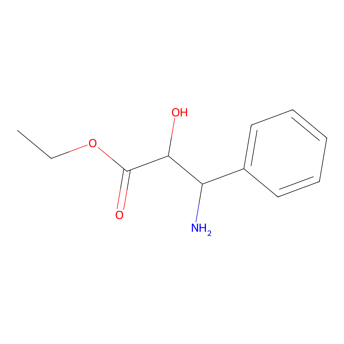 (2r,3s)-3-Phenylisoserine ethyl ester molecular structure, CAS 143615-00-3