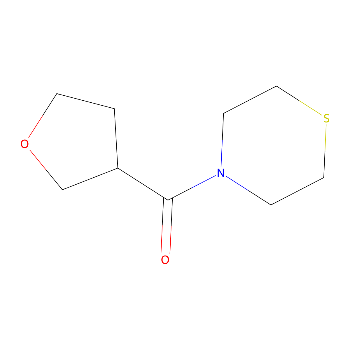 (Tetrahydrofuran-3-yl)(thiomorpholino)methanone molecular structure, CAS 1436160-61-0