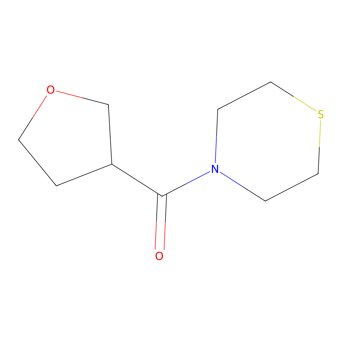 (Tetrahydrofuran-3-yl)(thiomorpholino)methanone molecular structure, CAS 1436160-61-0
