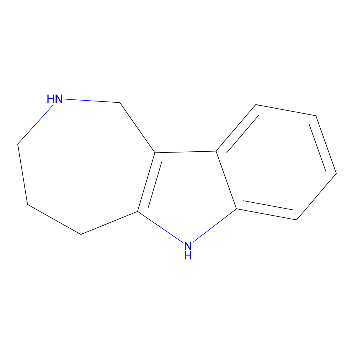 1,2,3,4,5,6-Hexahydroazepino[4,3-b]indole molecular structure, CAS 14362-51-7