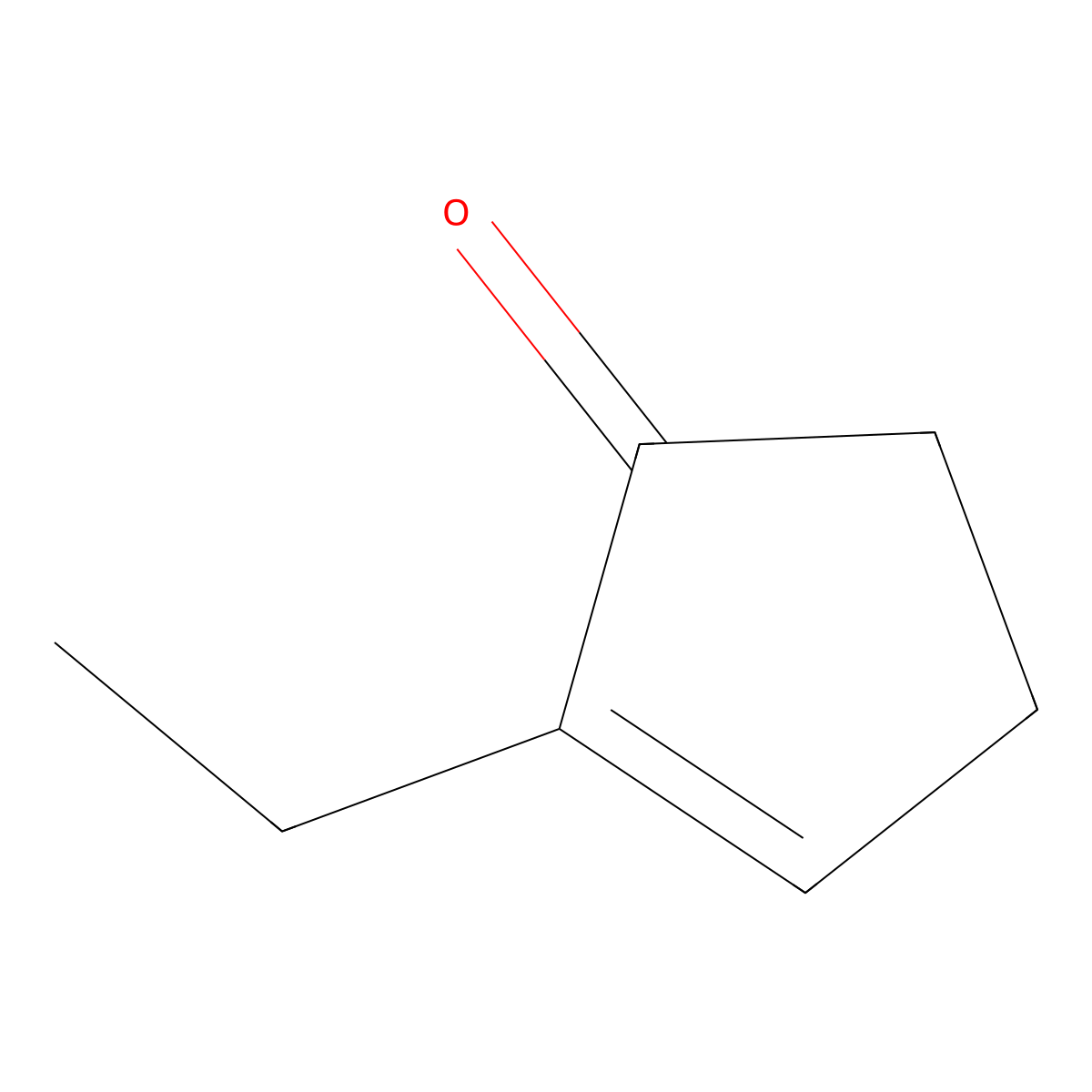 Cyclopentenone, ethyl- molecular structure, CAS 143629-30-5