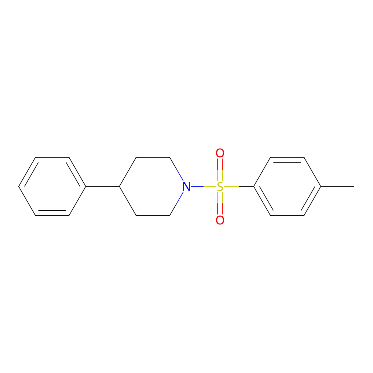 1-[(4-Methylphenyl)sulfonyl]-4-phenylpiperidine molecular structure, CAS 143632-57-9