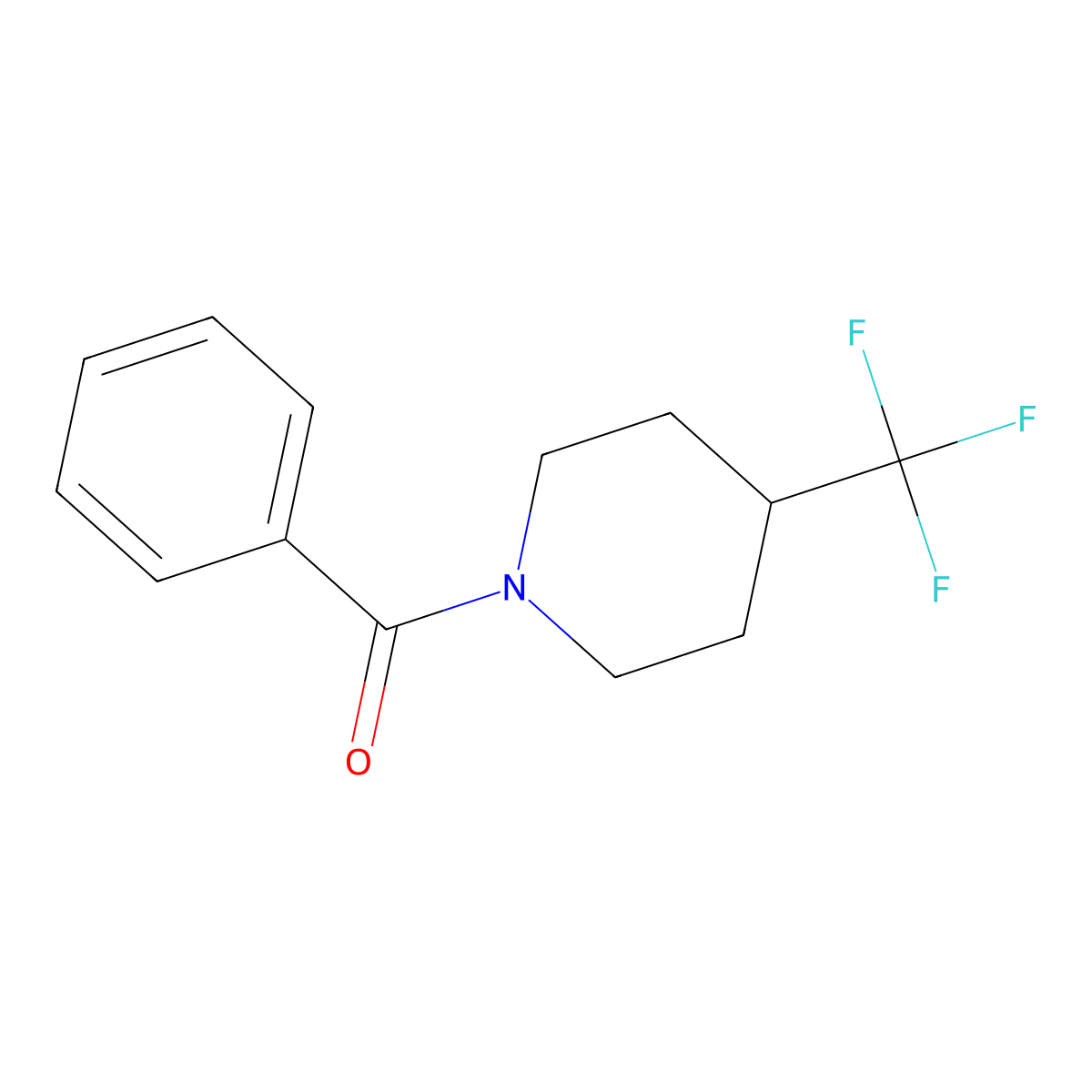 1-Benzoyl-4-(trifluoromethyl)piperidine molecular structure, CAS 1436333-35-5