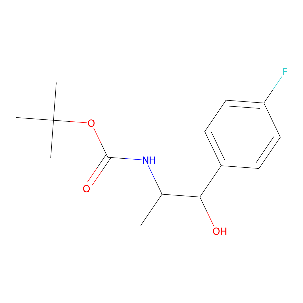 Tert-butyl N-[1-(4-fluorophenyl)-1-hydroxypropan-2-YL]carbamate molecular structure, CAS 1436368-92-1