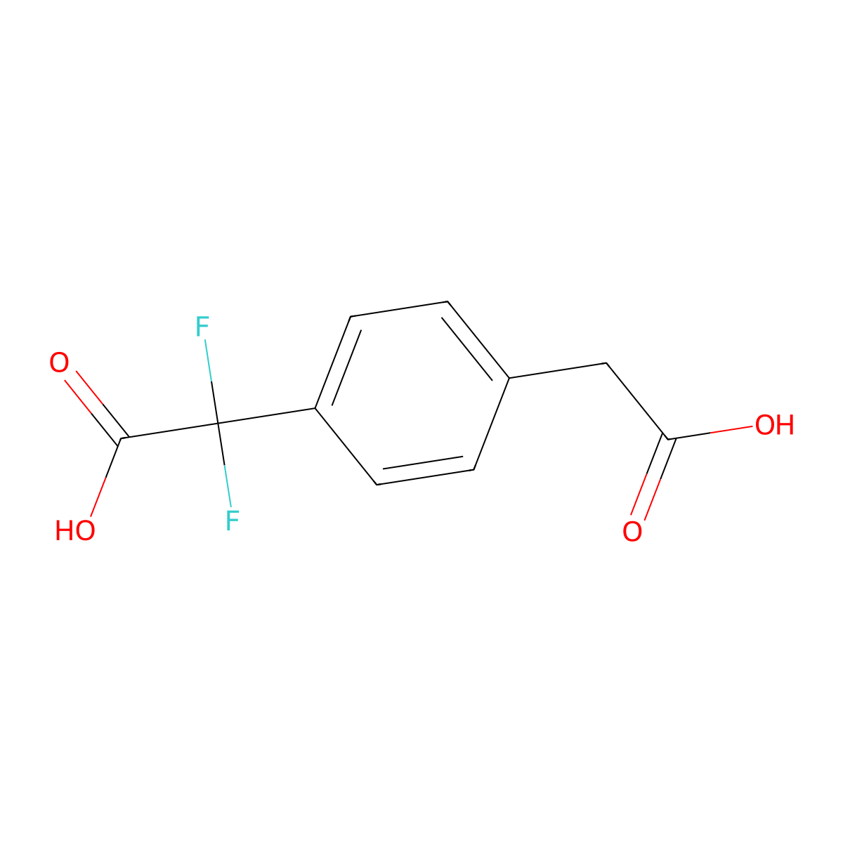 2-[4-(Carboxymethyl)phenyl]-2,2-difluoroacetic Acid molecular structure, CAS 1436389-36-4