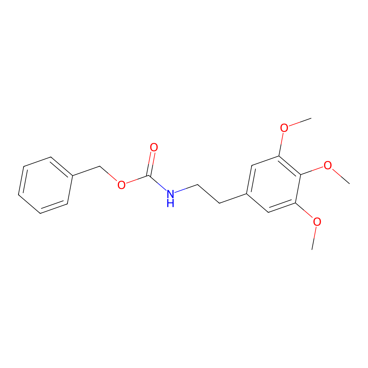 benzyl N-[2-(3,4,5-trimethoxyphenyl)ethyl]carbamate molecular structure, CAS 1436392-06-1