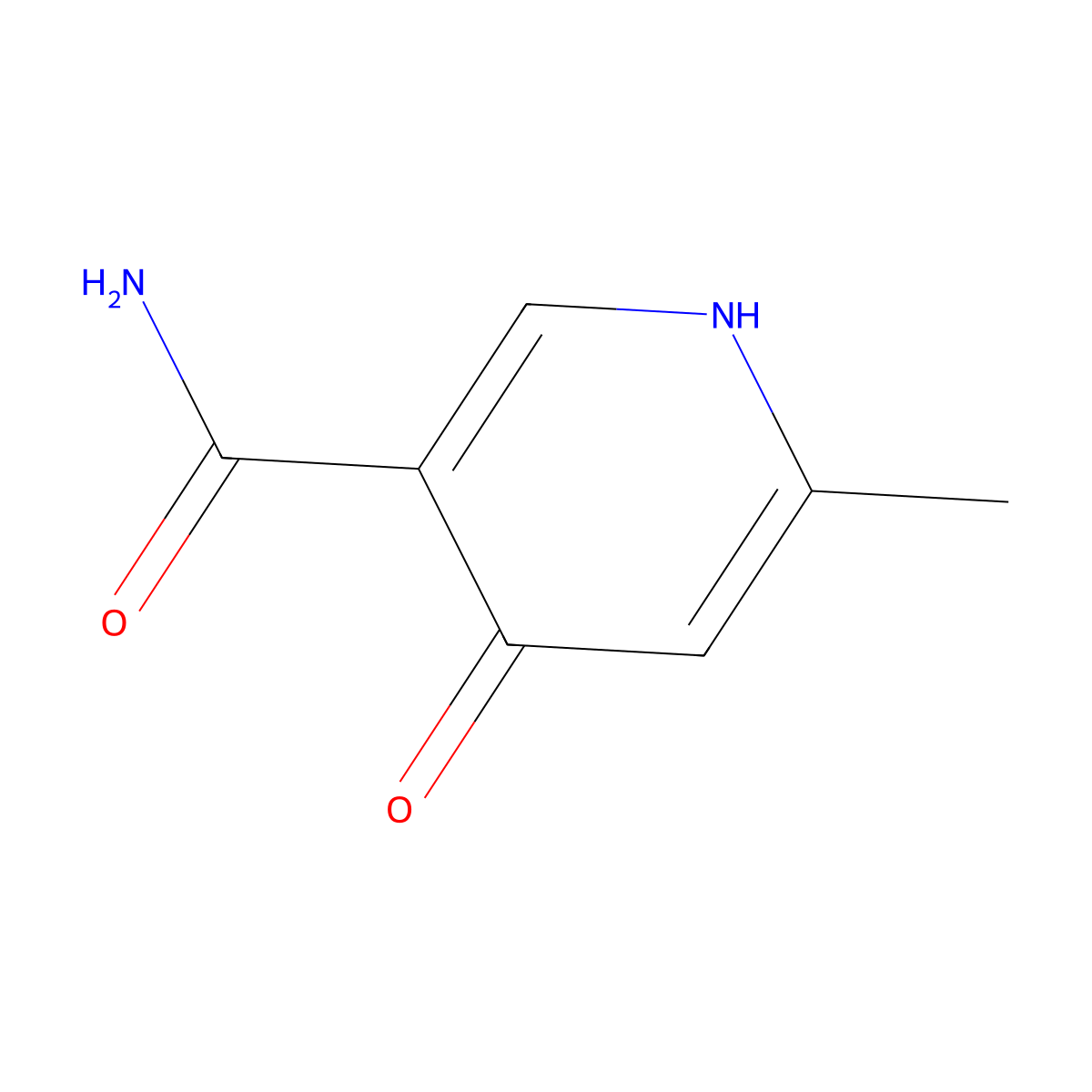 4-Hydroxy-6-methylnicotinamide molecular structure, CAS 1436405-36-5