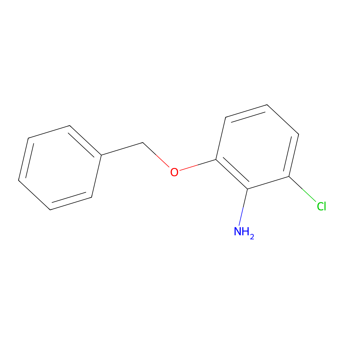 2-(Benzyloxy)-6-chloroaniline molecular structure, CAS 1436417-42-3