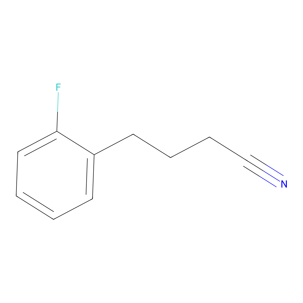 4-(2-Fluorophenyl)butanenitrile molecular structure, CAS 143654-61-9