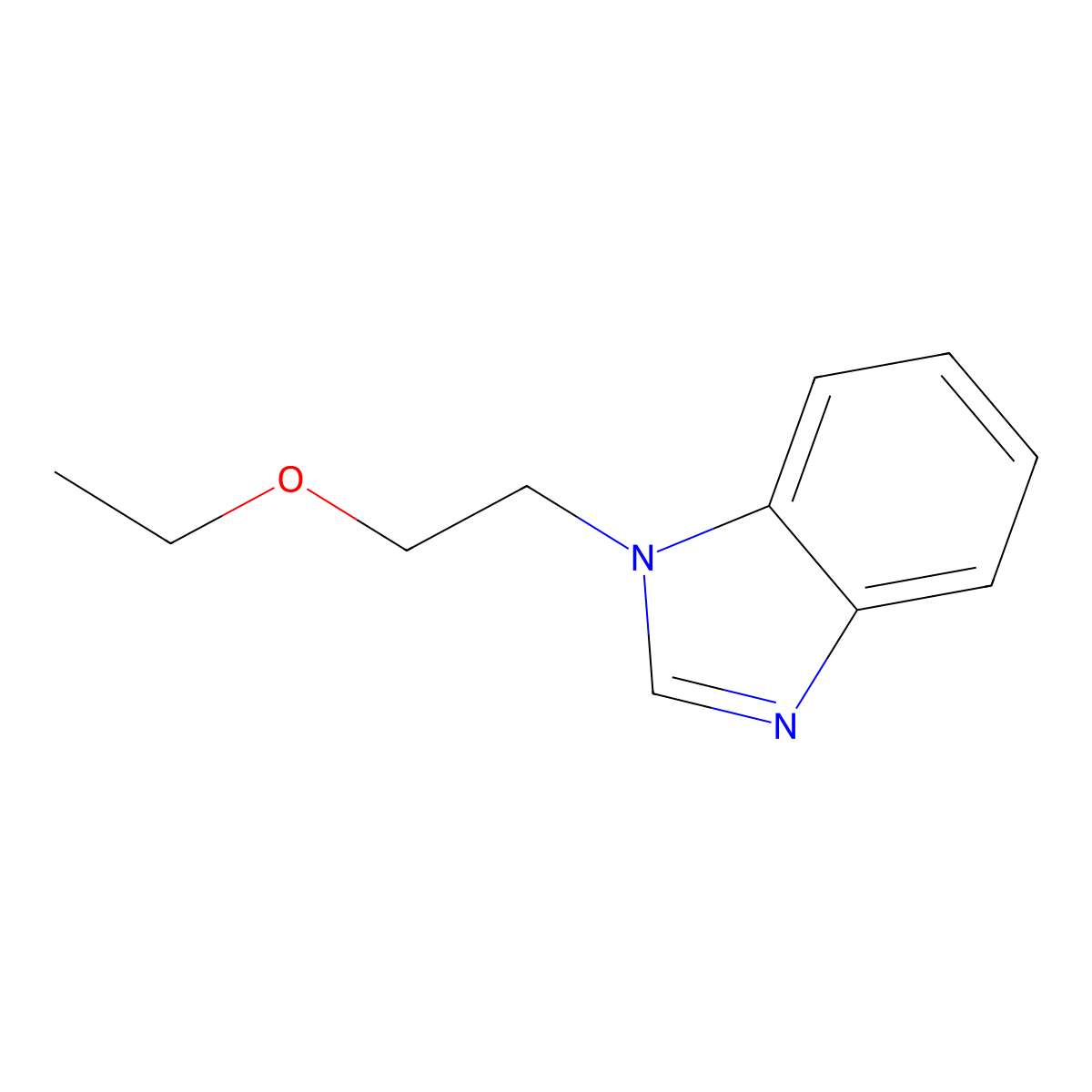 1-(2-Ethoxyethyl)benzimidazole molecular structure, CAS 143656-17-1