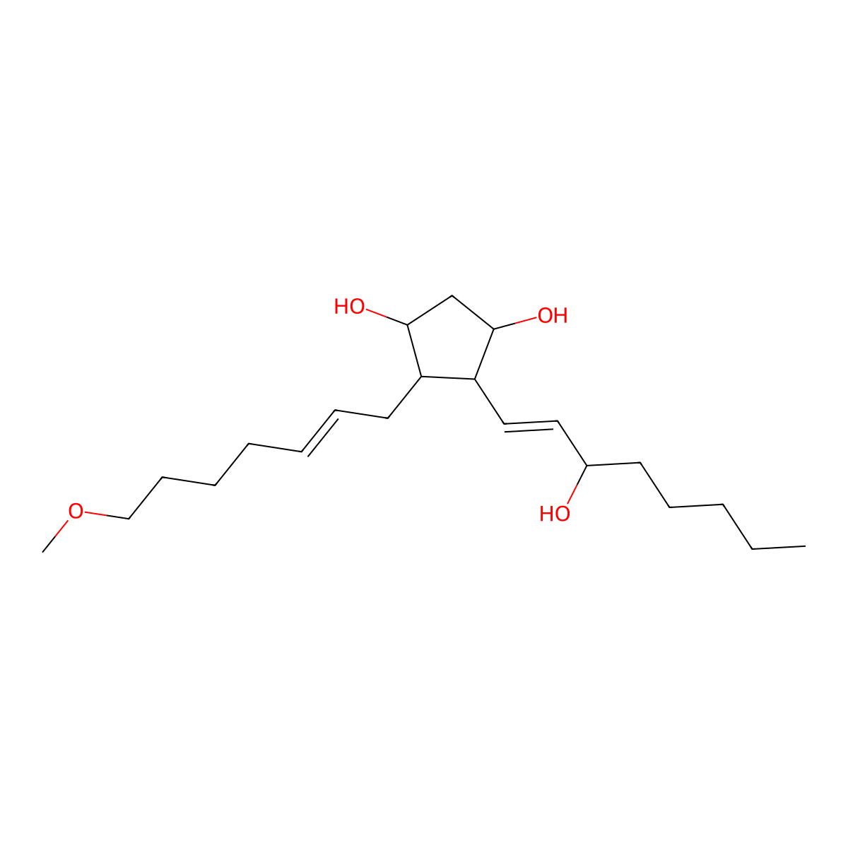PGF2alpha methyl ether molecular structure, CAS 143656-18-2
