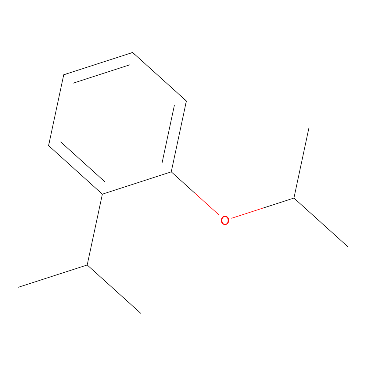Isopropyl 2-isopropylphenyl ether molecular structure, CAS 14366-59-7