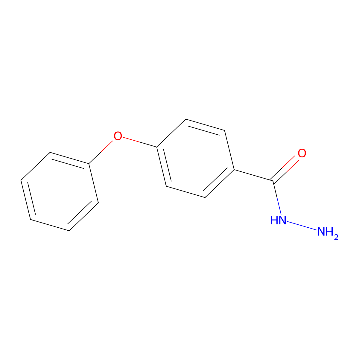 4-Phenoxybenzhydrazide molecular structure, CAS 143667-36-1