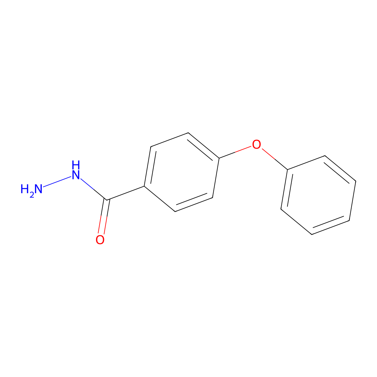 4-Phenoxybenzhydrazide molecular structure, CAS 143667-36-1