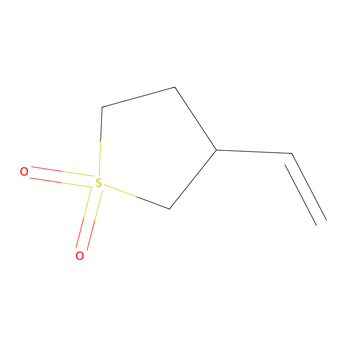 3-Ethenyl-1lambda6-thiolane-1,1-dione molecular structure, CAS 1436856-79-9