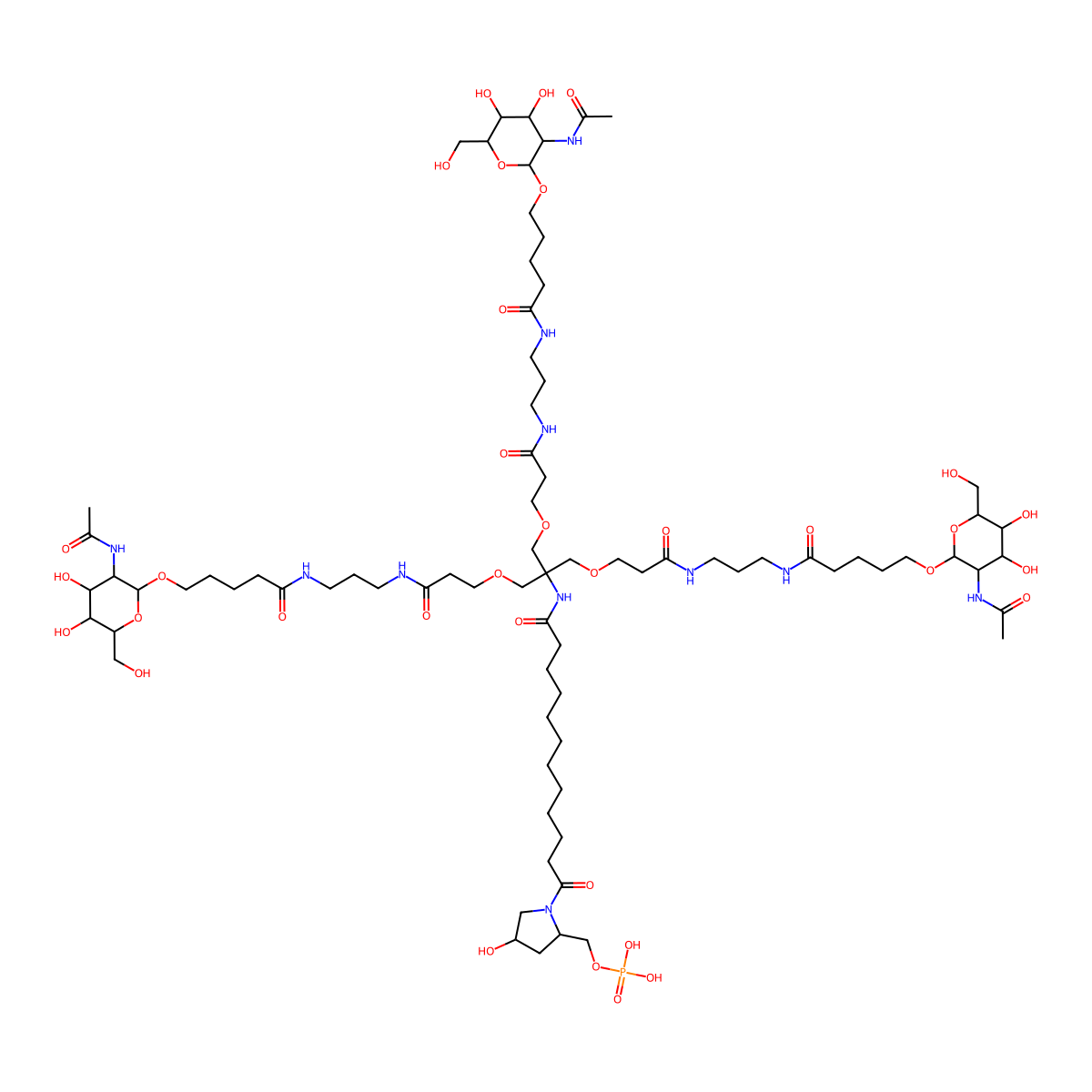 Cemdisiran, terminal sugar modification- molecular structure, CAS 1436858-07-9