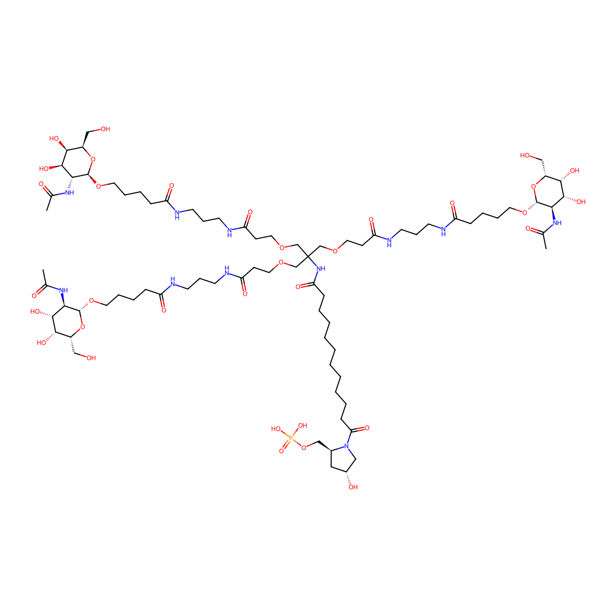 Cemdisiran, terminal sugar modification- molecular structure, CAS 1436858-07-9