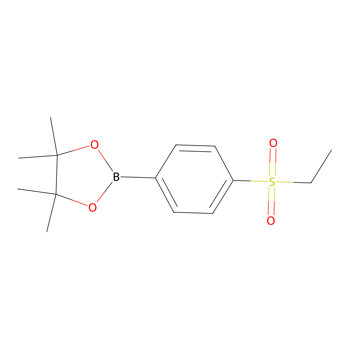 2-(4-(Ethylsulfonyl)phenyl)-4,4,5,5-tetramethyl-1,3,2-dioxaborolane molecular structure, CAS 1436867-18-3