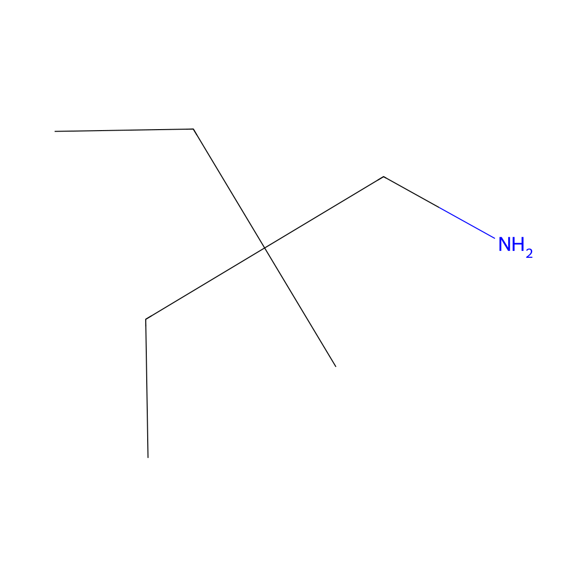 3-(Aminomethyl)-3-methylpentane molecular structure, CAS 143689-09-2
