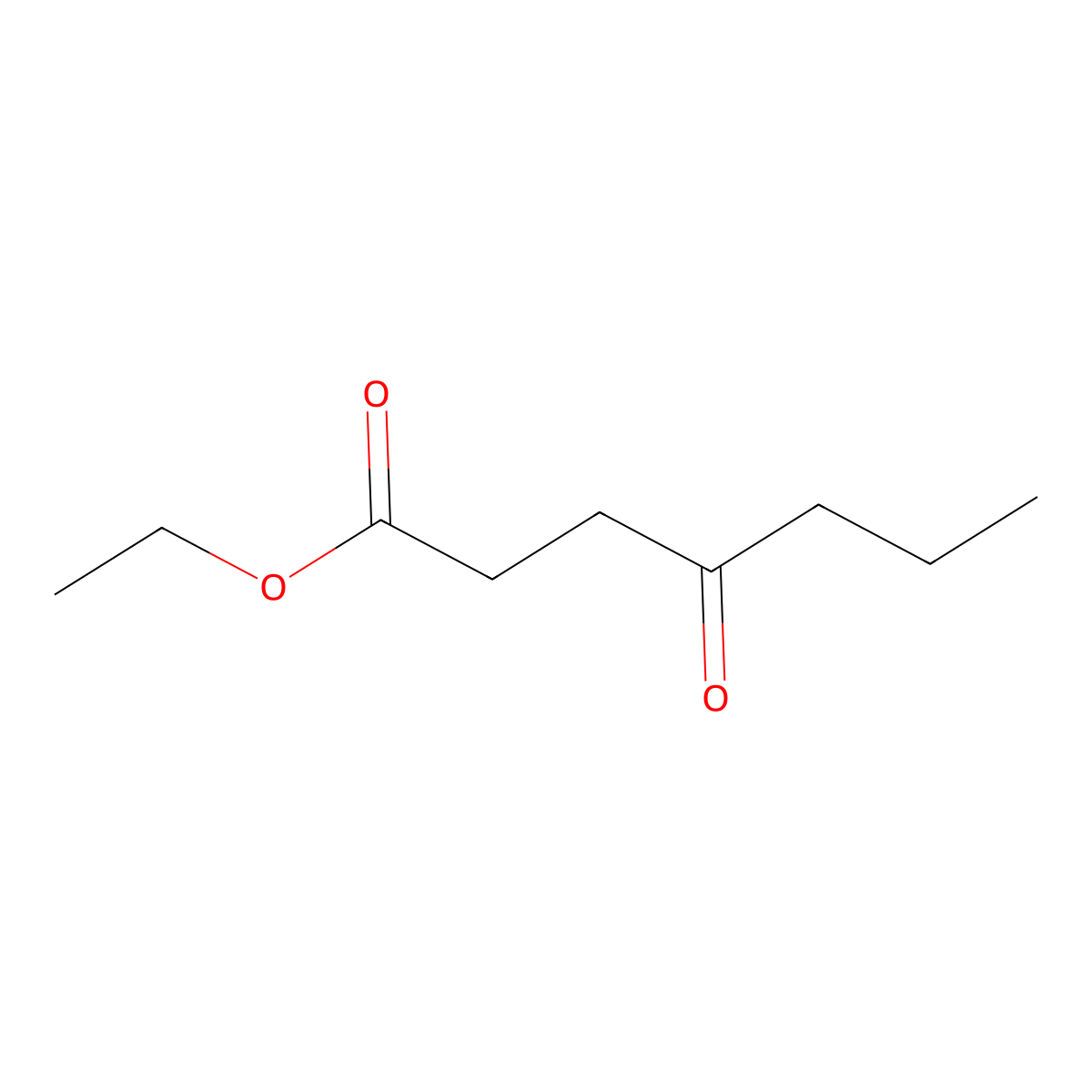 Ethyl 4-oxoheptanoate molecular structure, CAS 14369-94-9