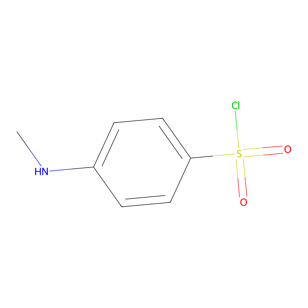 4-(Methylamino)benzene-1-sulfonyl chloride molecular structure, CAS 143692-77-7