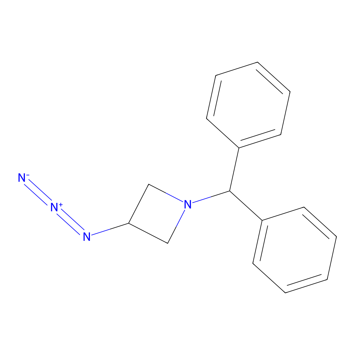 3-Azido-1-benzhydrylazetidine molecular structure, CAS 143699-92-7