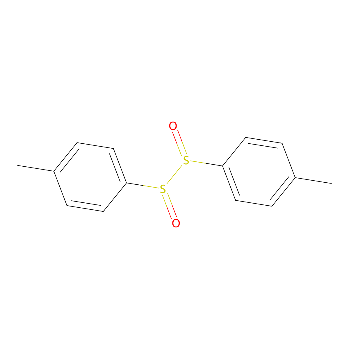 P-Tolyl disulfoxide molecular structure, CAS 14370-67-3