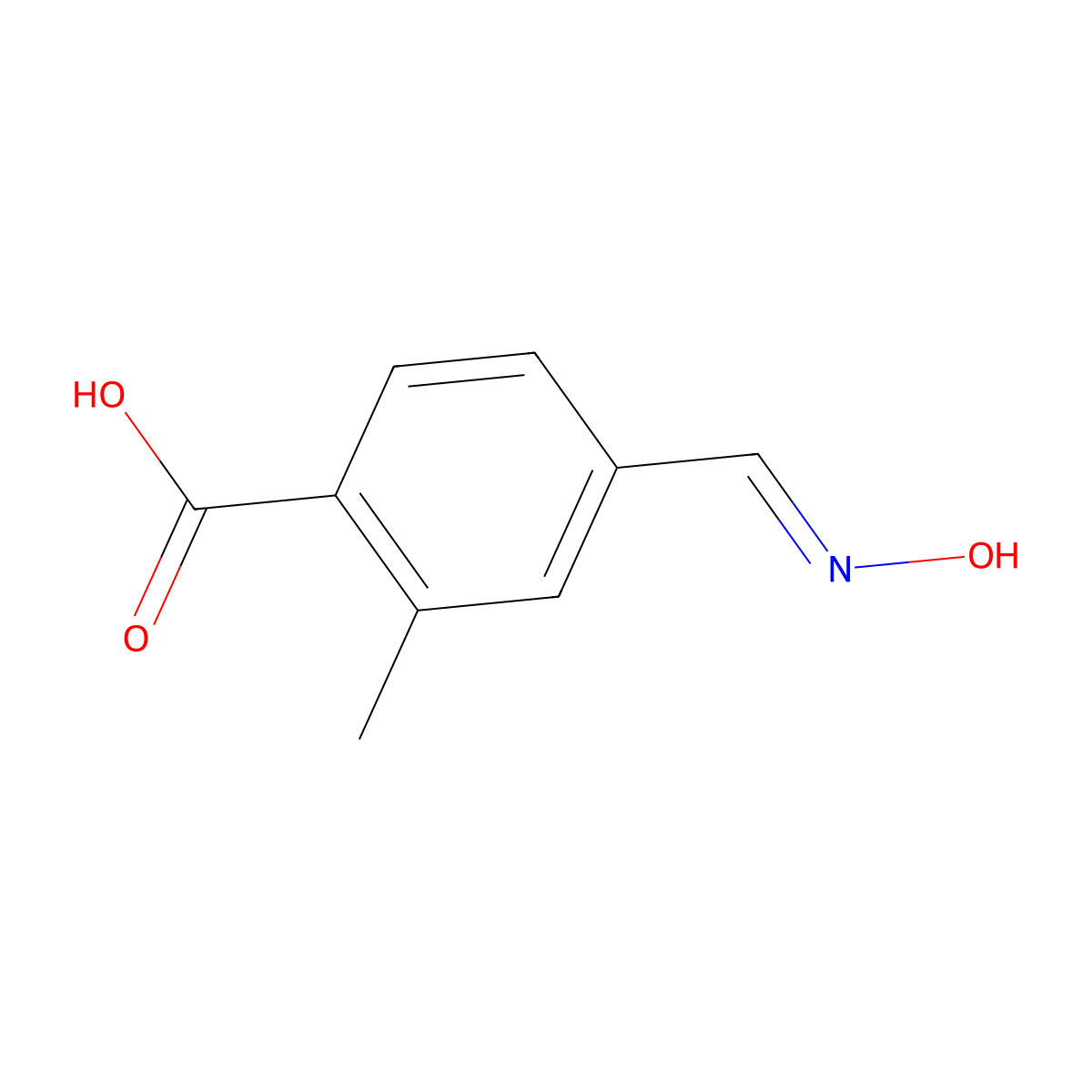4-[(Hydroxyimino)methyl]-2-methylbenzoic Acid molecular structure, CAS 1437051-93-8