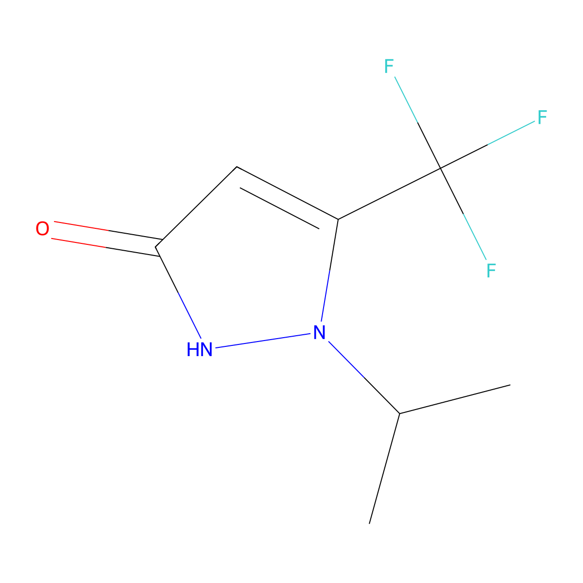 1-(Propan-2-yl)-5-(trifluoromethyl)-1H-pyrazol-3-ol molecular structure, CAS 143706-68-7