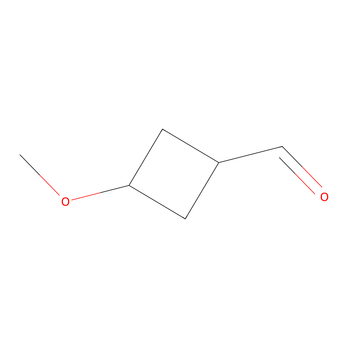 3-Methoxycyclobutane-1-carbaldehyde molecular structure, CAS 1437082-14-8