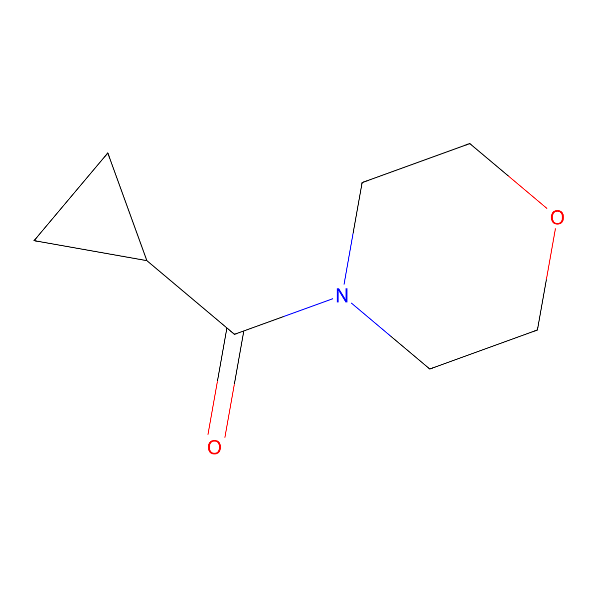 Cyclopropyl(morpholino)methanone molecular structure, CAS 14372-19-1