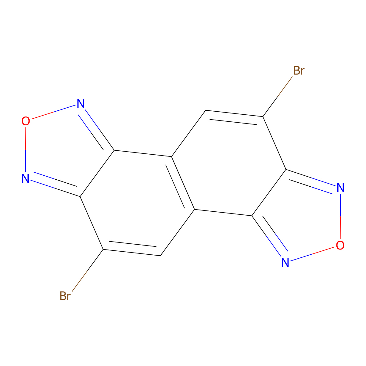 5,10-Dibromonaphtho[1,2-c:5,6-c']bis([1,2,5]oxadiazole) molecular structure, CAS 1437229-17-8