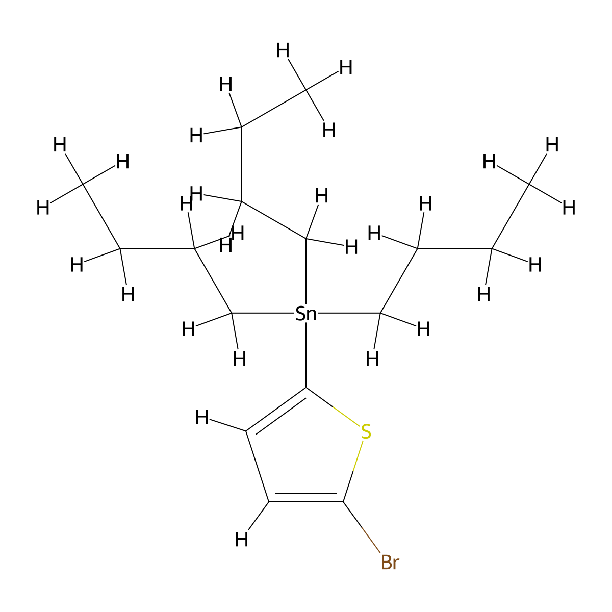 (5-Bromothiophen-2-yl)(tributyl)stannane molecular structure, CAS 143724-36-1