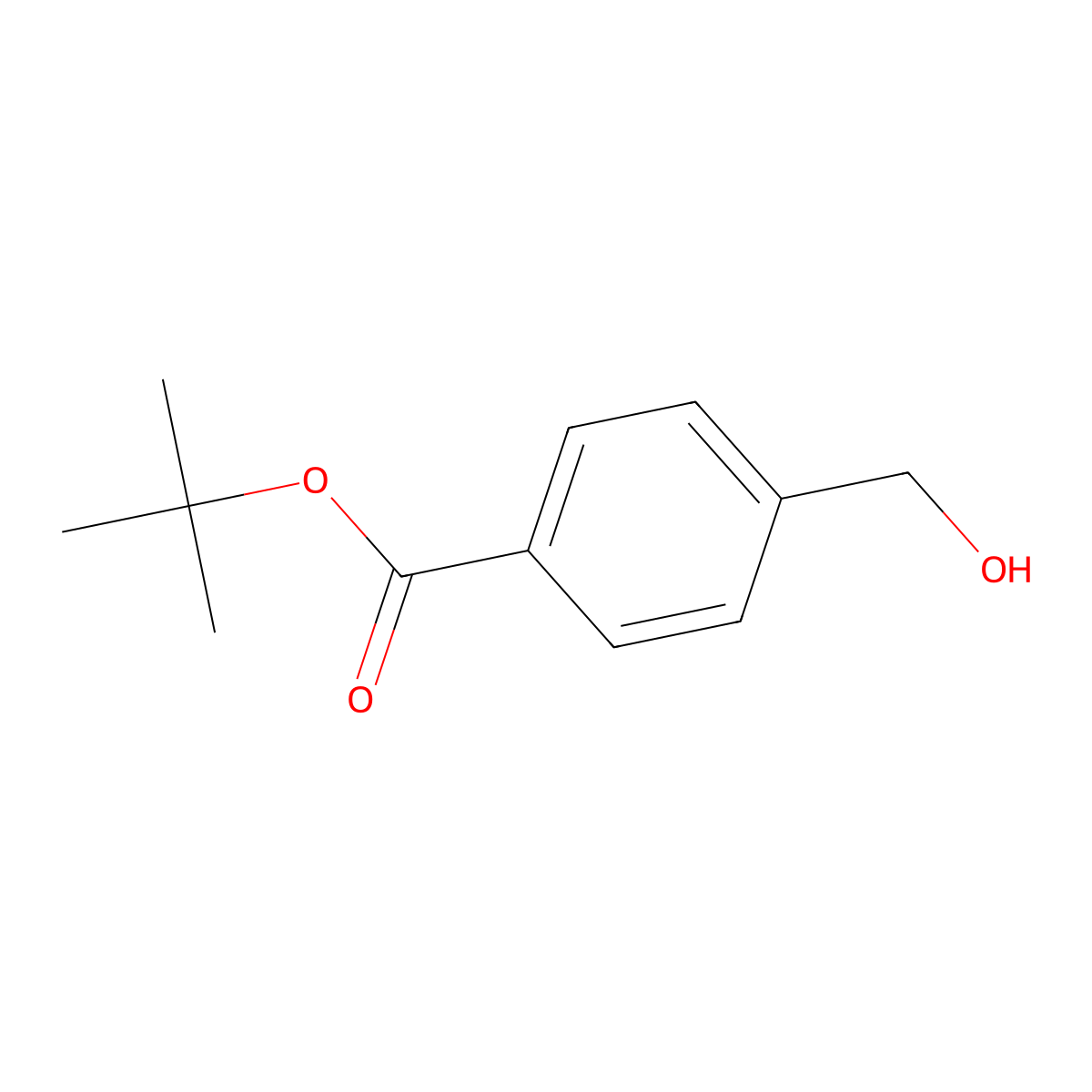Tert-butyl 4-(hydroxymethyl)benzoate molecular structure, CAS 143726-85-6