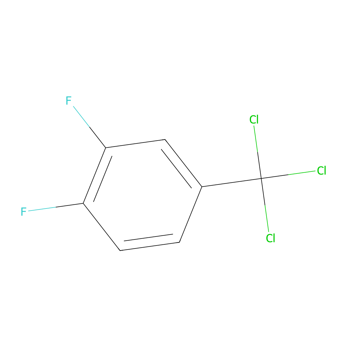 1,2-Difluoro-4-(trichloromethyl)benzene molecular structure, CAS 143726-98-1
