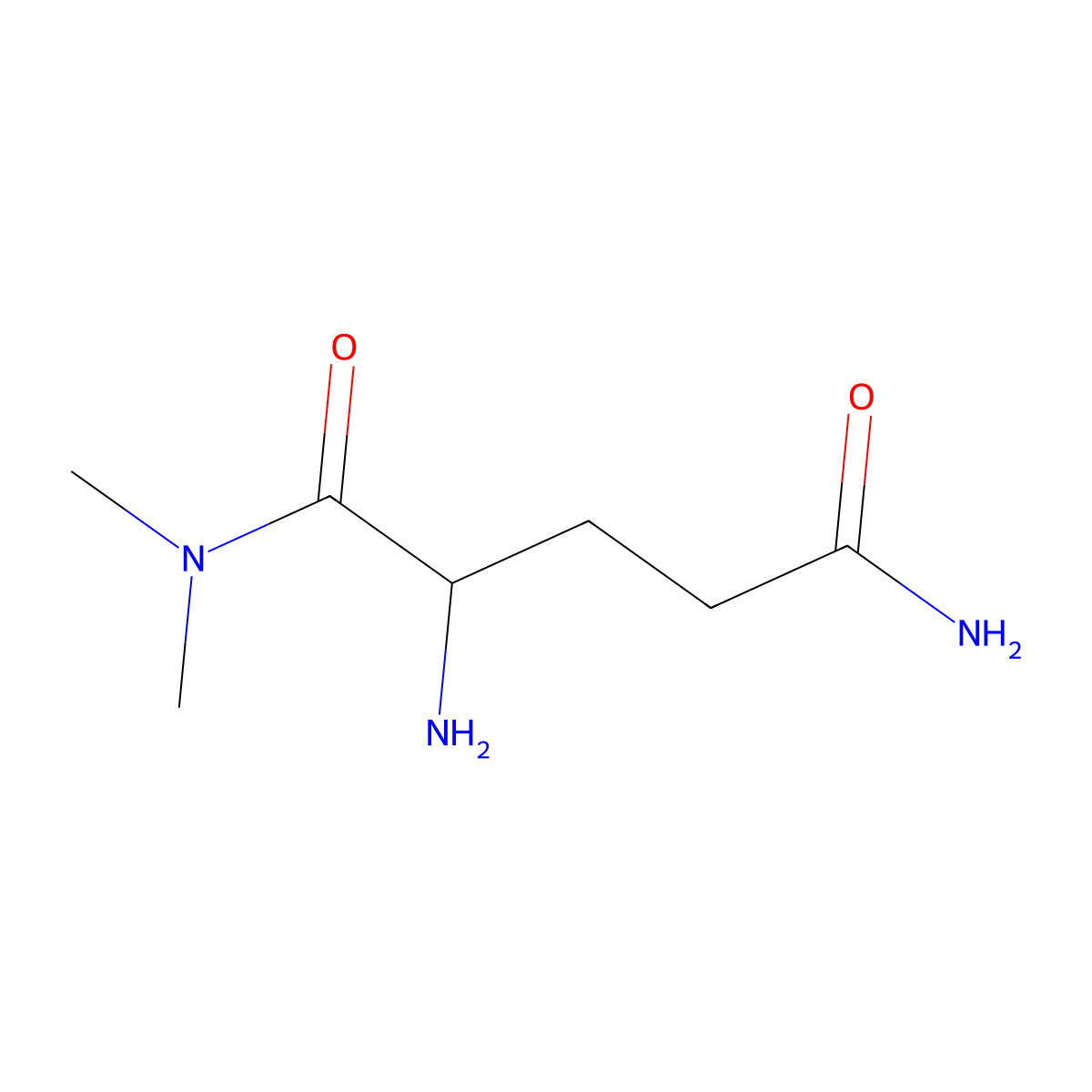 N~1~,N~1~-Dimethylglutamamide molecular structure, CAS 1437311-96-0
