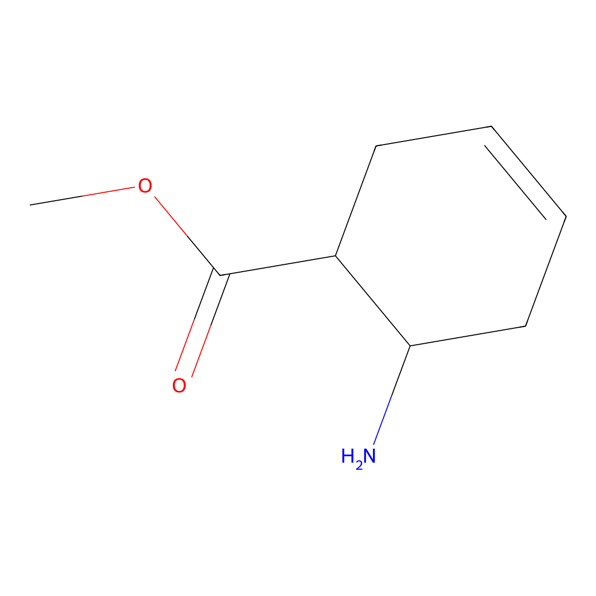 Methyl 6-aminocyclohex-3-enecarboxylate hydrochloride molecular structure, CAS 1437311-98-2