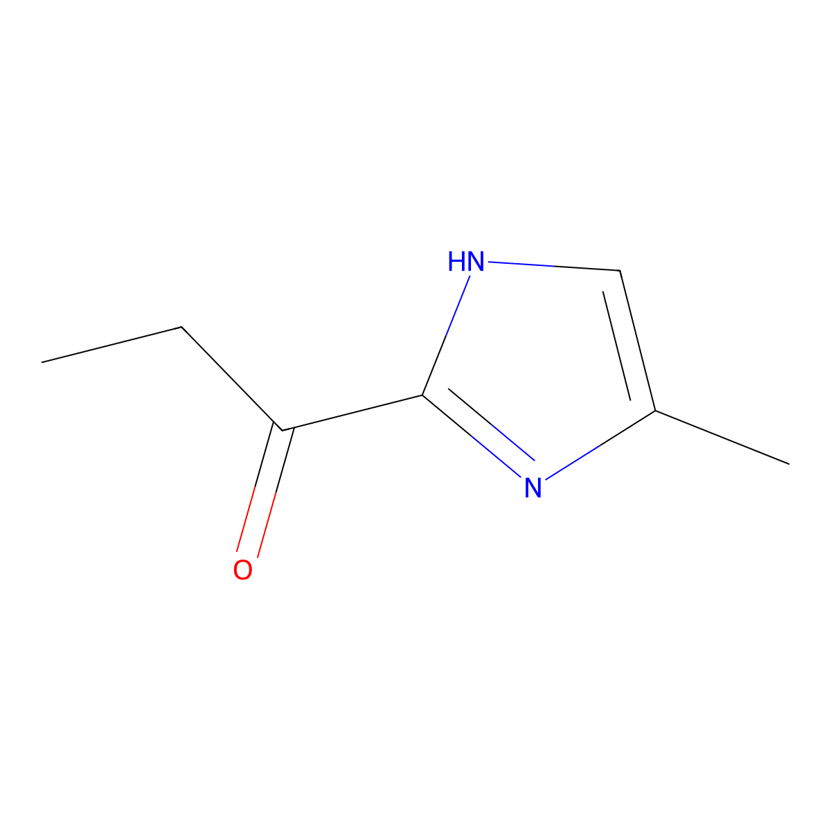 1-(4-methyl-1H-imidazol-2-yl)propan-1-one molecular structure, CAS 1437312-01-0