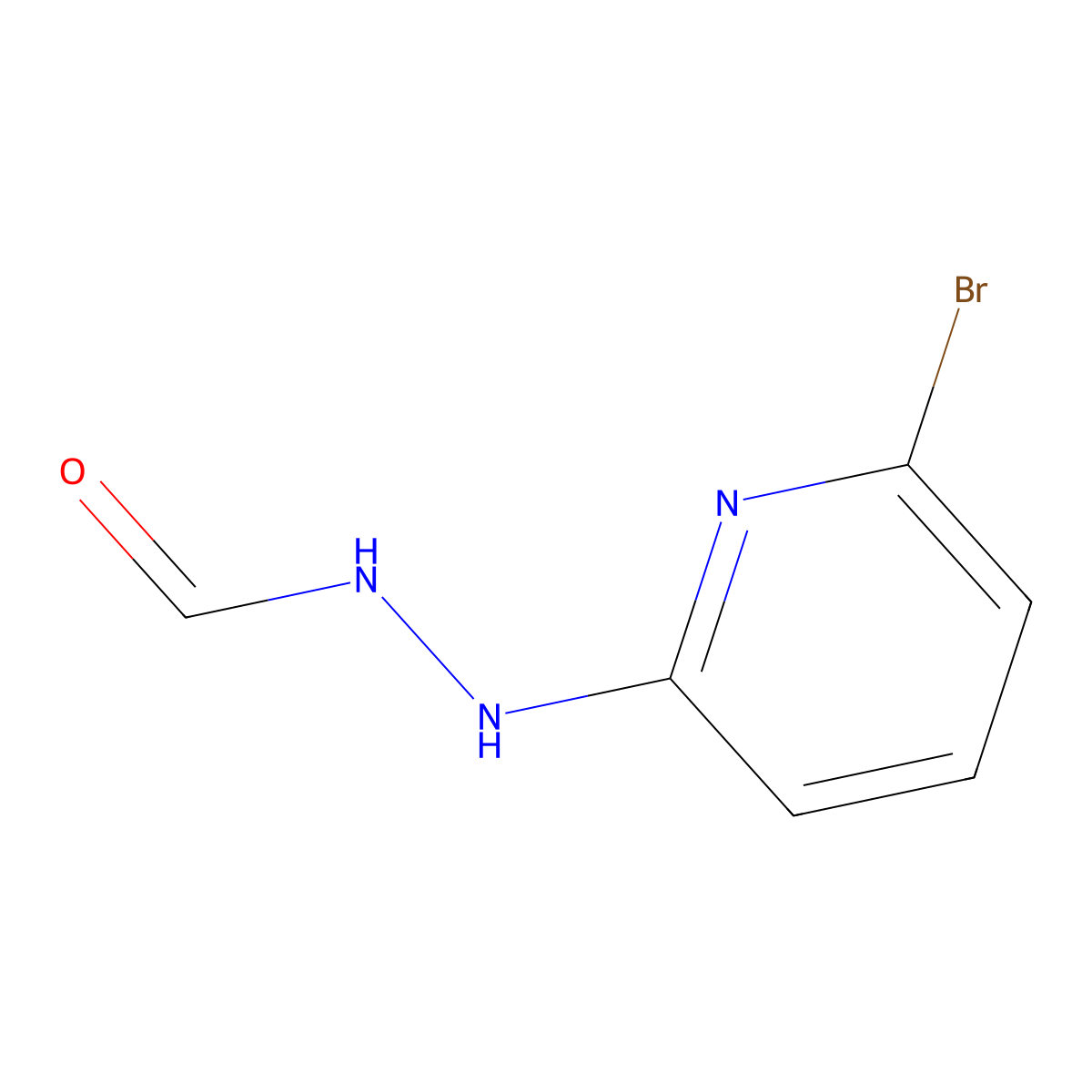 N'-(6-bromopyridin-2-yl)formic hydrazide molecular structure, CAS 1437312-09-8
