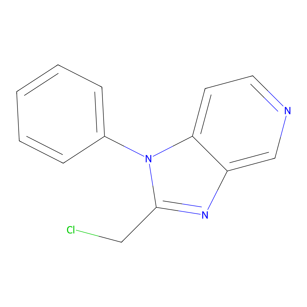 2-(Chloromethyl)-1-phenyl-1H-imidazo[4,5-c]pyridine molecular structure, CAS 1437384-99-0