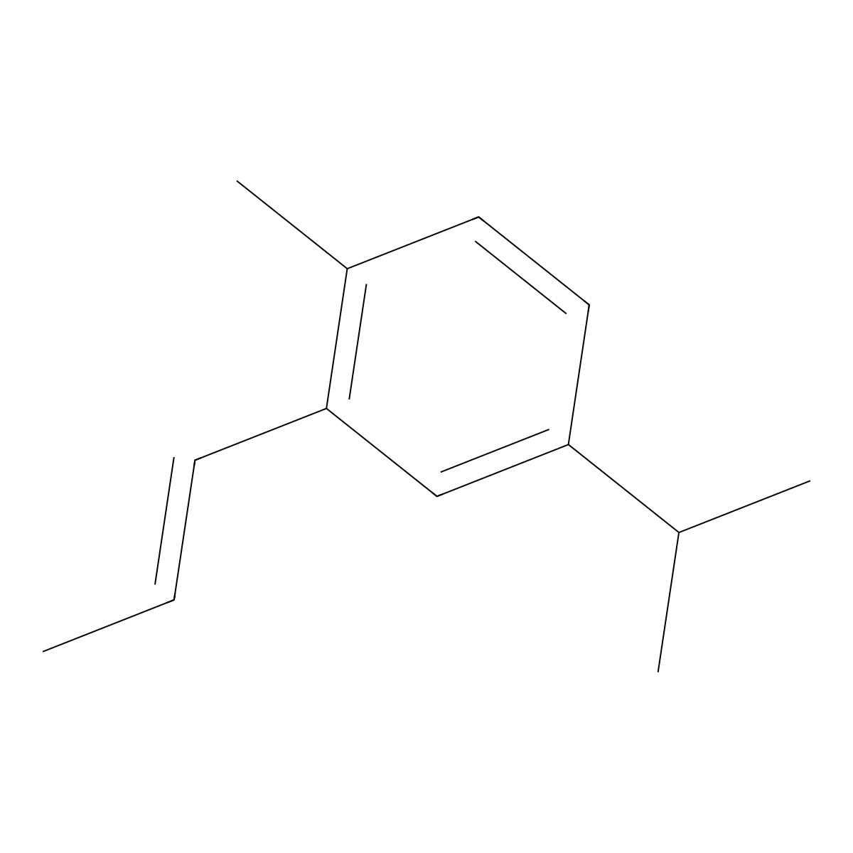 2-Prop-1-enyl-p-cymene molecular structure, CAS 14374-92-6